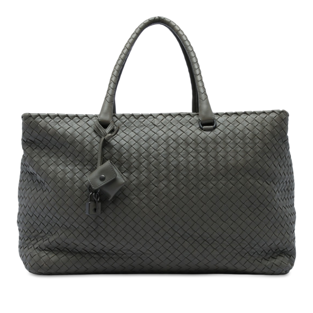 Pre-Loved Bottega Veneta Large Nappa Intrecciato Brick Tote